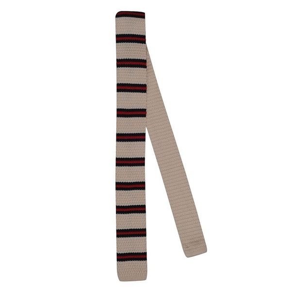 Tiekart men multi striped knitted skinny slim tie Tiekart men multi striped knitted skinny slim tie