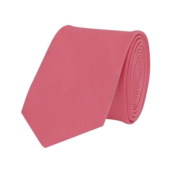 Tiekart men pink plain solids skinny slim tie Tiekart men pink plain solids skinny slim tie