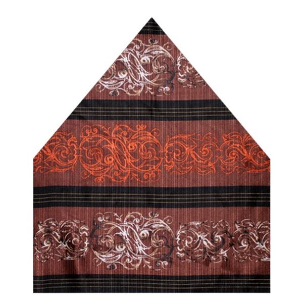 Tiekart men multi paisley printed silk pocket square Tiekart men multi paisley printed silk pocket square