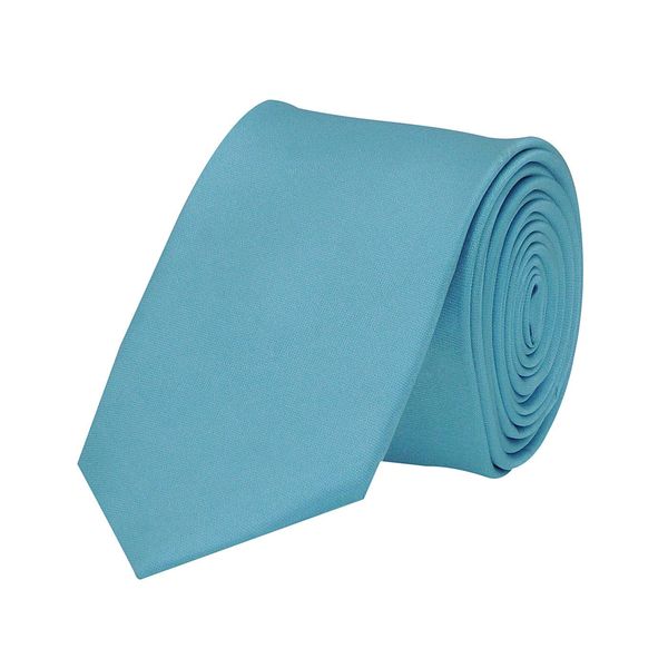 Tiekart men blue plain solids skinny slim tie Tiekart men blue plain solids skinny slim tie