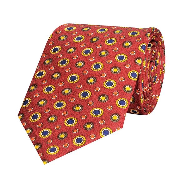 Tiekart men multi polka dot printed silk tie Tiekart men multi polka dot printed silk tie