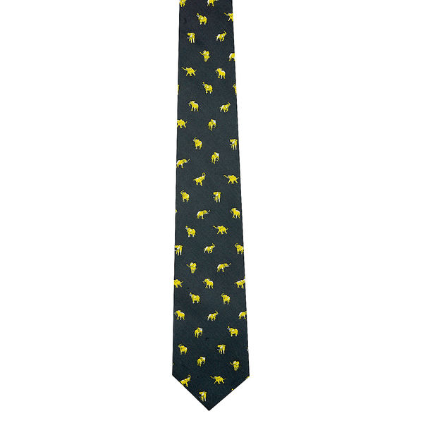 Tiekart men grey ethnic silk tie Tiekart men grey ethnic silk tie