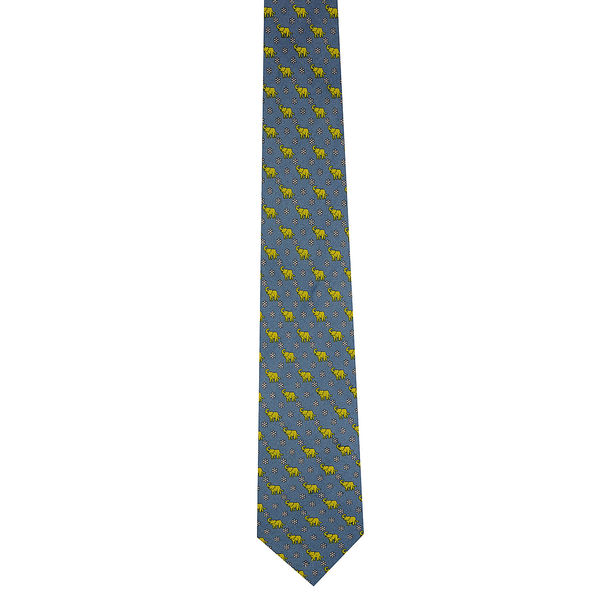 Tiekart men blue ethnic silk tie Tiekart men blue ethnic silk tie
