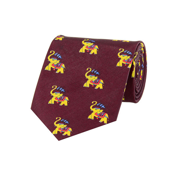 Tiekart men red ethnic silk tie Tiekart men red ethnic silk tie