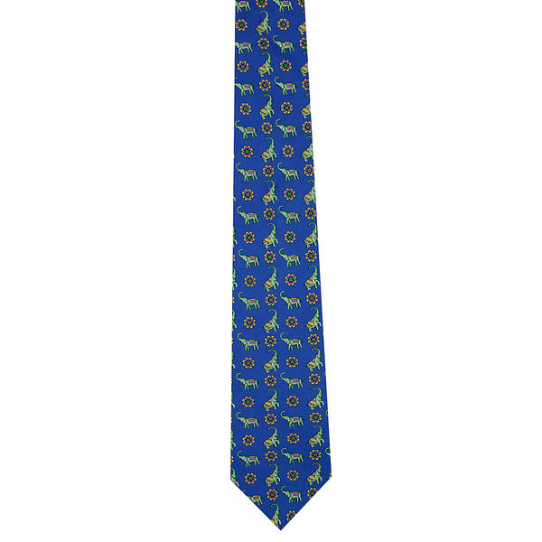 Tiekart men blue ethnic silk tie Tiekart men blue ethnic silk tie