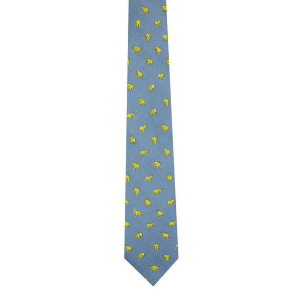 Tiekart men blue ethnic silk tie Tiekart men blue ethnic silk tie