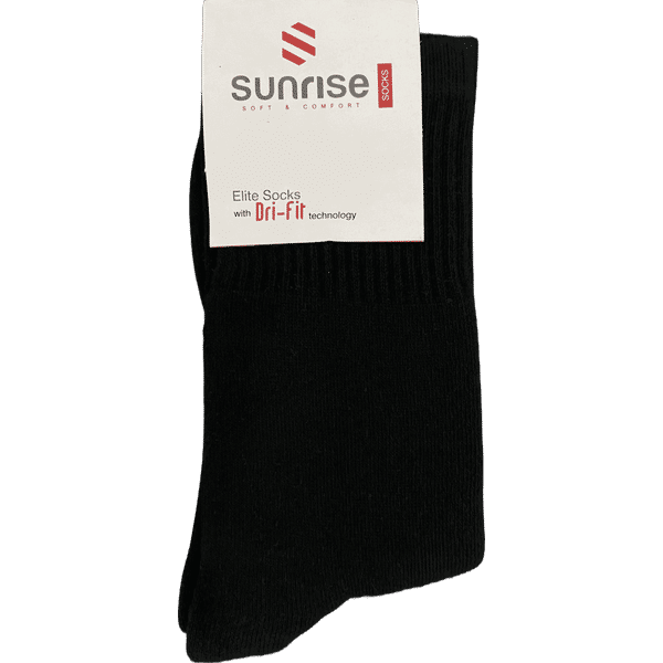 Sunrise Black Socks (Pack of 3 pairs)