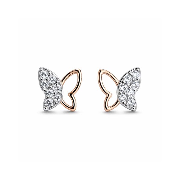 Flutterby Rose Studs