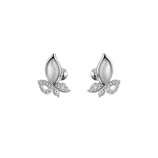 Leaf n petals studs
