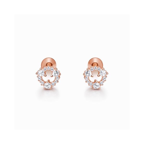 Soft Whisper Rose Studs