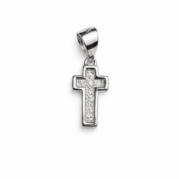 The Classic Pave-Stone Cross Pendant