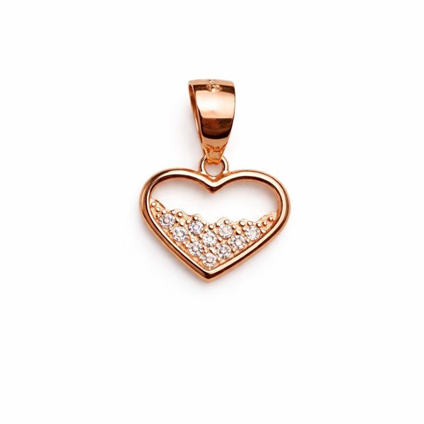 The Crystal-Fill Radiant 2 Heart Pendant