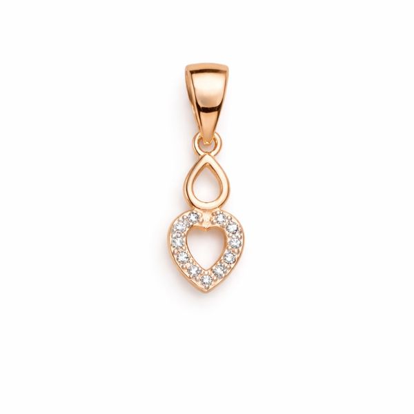 The Double Heart Drop Pendant