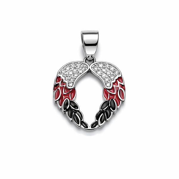 The Guardian Wings Enamel Pendant