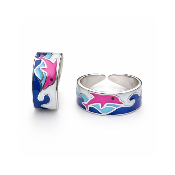 The Ocean Wave Dolphin Ring