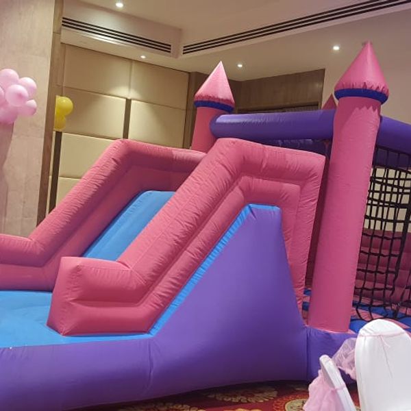 pink bouncy castle