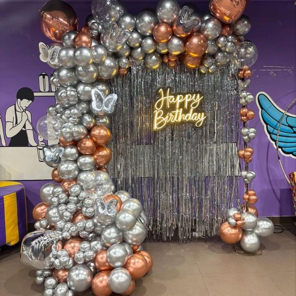 Chrome Balloon Decor