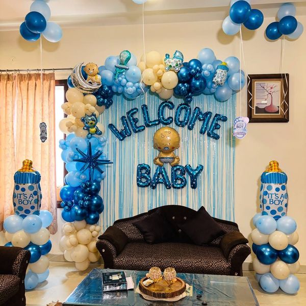 Welcome baby boy decoration
