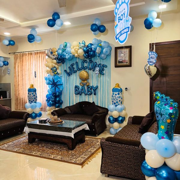 Welcome baby boy decoration