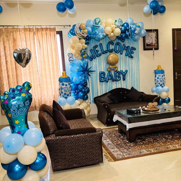 Welcome baby boy decoration