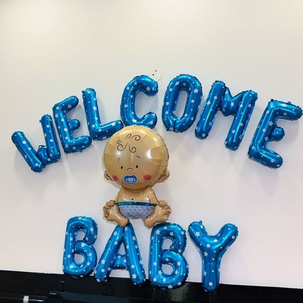 Welcome baby boy decoration