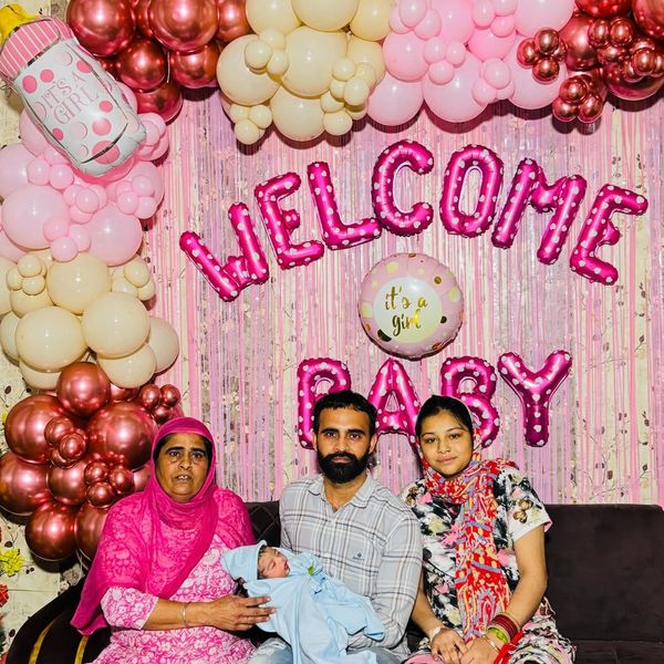 Welcome baby girl  decoration