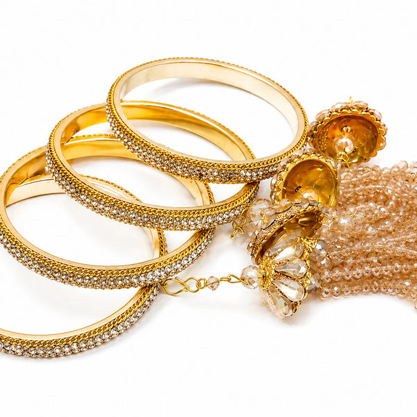 Noor Tassel Bangles (Pack of 4)