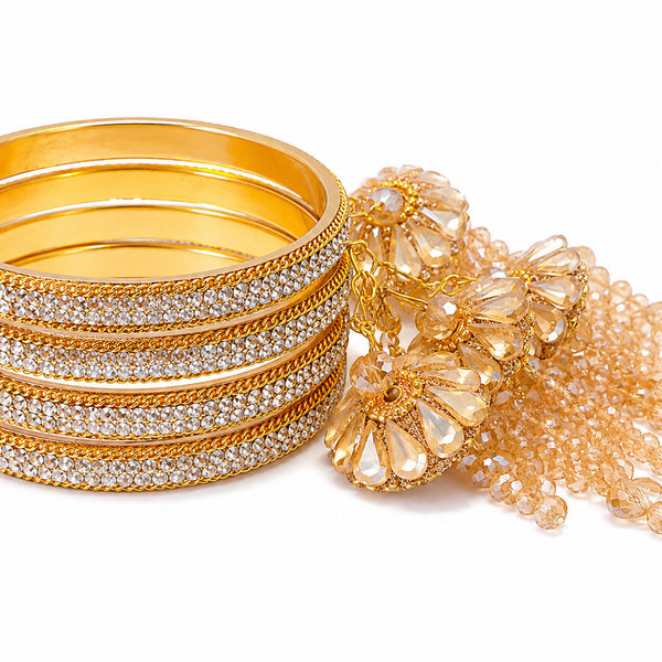 Noor Tassel Bangles (Pack of 4)