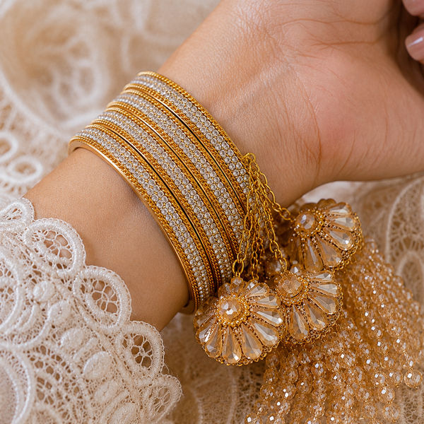 Noor Tassel Bangles (Pack of 4)