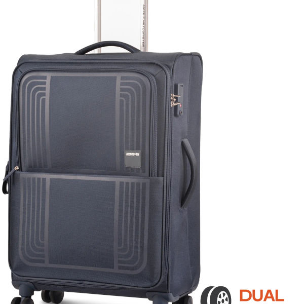 American Tourister Bern+ Soft Luggage Black 60 Cm
