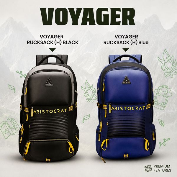 ARISTOCRAT VOYAGER RUCKSACK (H) –  BLUE Adventure Trekking Series | Premium Travel & Hiking Backpack