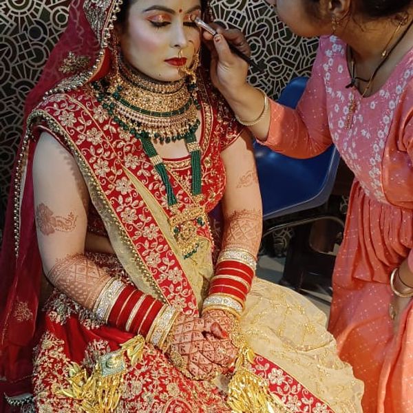 Bridal Makeup for Mehendi and Haldi in Alwar