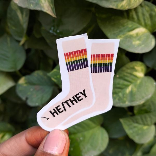 He/They Sticker 