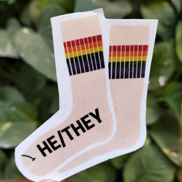 He/They Sticker 