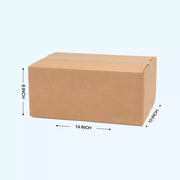 Corrugated Boxes 14 x 10 x 6 inches (Pack of 25)