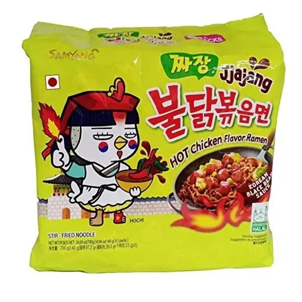 Samyang Buldak Hot Chicken Ramen Jjajang Noodles Samyang Buldak Hot Chicken Ramen Jjajang Noodles