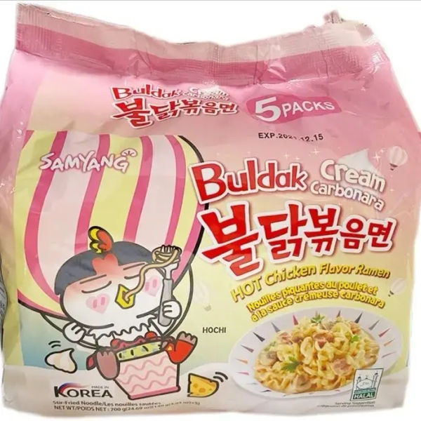 Samyang Buldak Cream Carbonara Hot Chicken Flavor Ramen