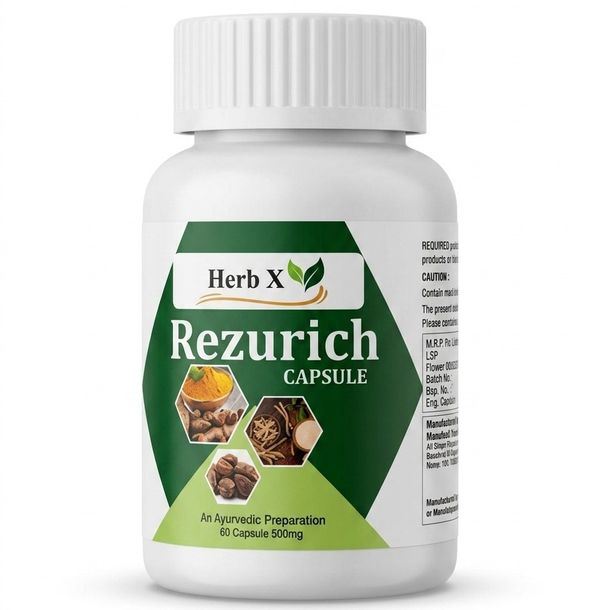 Herb X Rezurich Capsules (60 Count, 500mg)