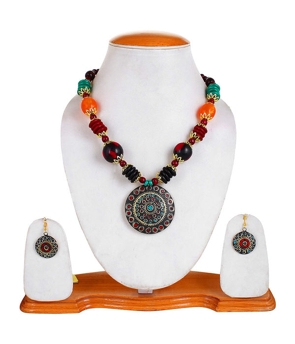 YouBella Stylish Afghani Tribal Jewellery  Set for Women (multicolour)(MV-FS6S-86K3)