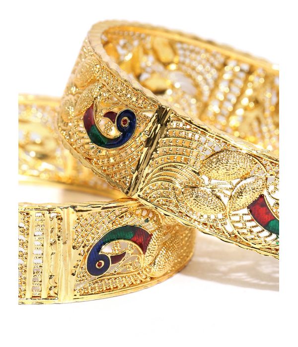 YouBella Traditional Gold Plated Bangles for Women (2.4)