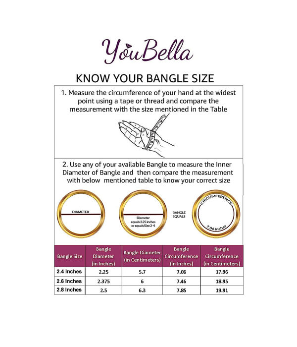 YouBella Pearl Bangles Jewellery for Girls/Women (2.4)