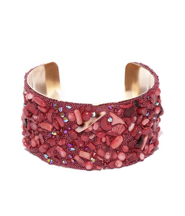 YouBella Valentine Gifts Jewelry Crystal Beads Studded Bangle Kada Red Bracelet for Girls and Women