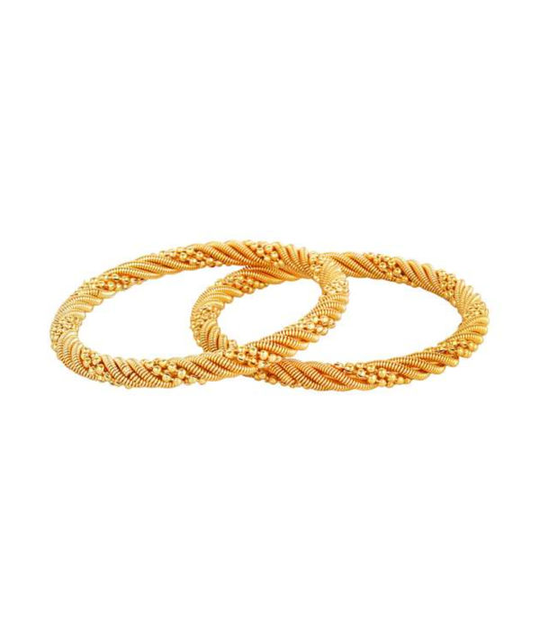 YouBella Jewellery Traditional Gold Plated Bracelet Bangle Set for Girls and Women (2.4)