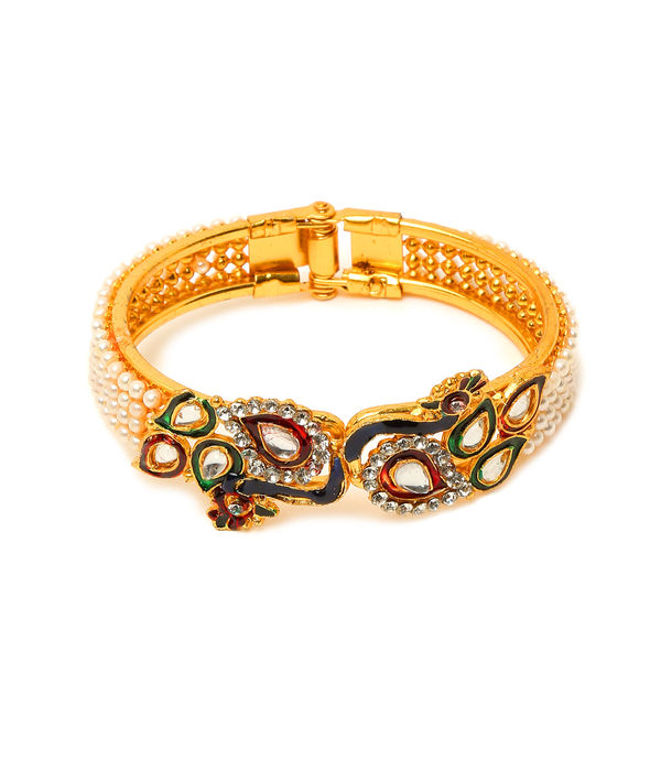 YouBella Jewellery Traditional Gold Plated Bracelet Bangle Set for Girls and Women