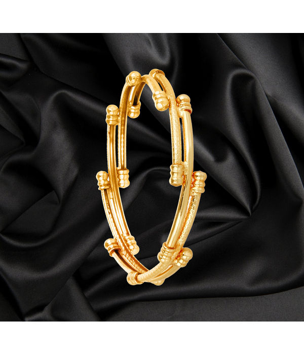 YouBella Fashion Jewellery Traditional Gold Plated Bracelet Bangle for Girls and Women (2.4)