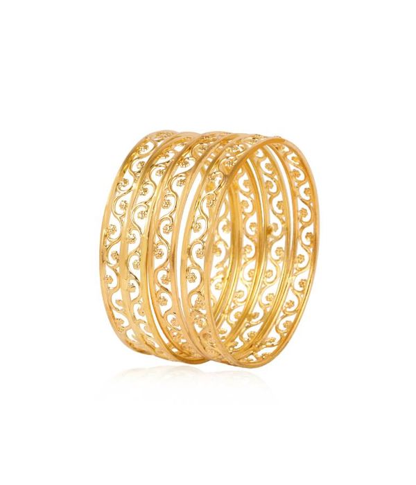 YouBella Jewellery Bangles for Women Stylish Gold Plated Traditional Party Bangles for Women and Girls (2.4)