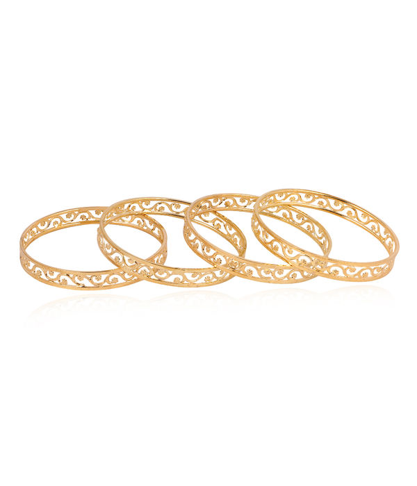 YouBella Jewellery Bangles for Women Stylish Gold Plated Traditional Party Bangles for Women and Girls (2.4)