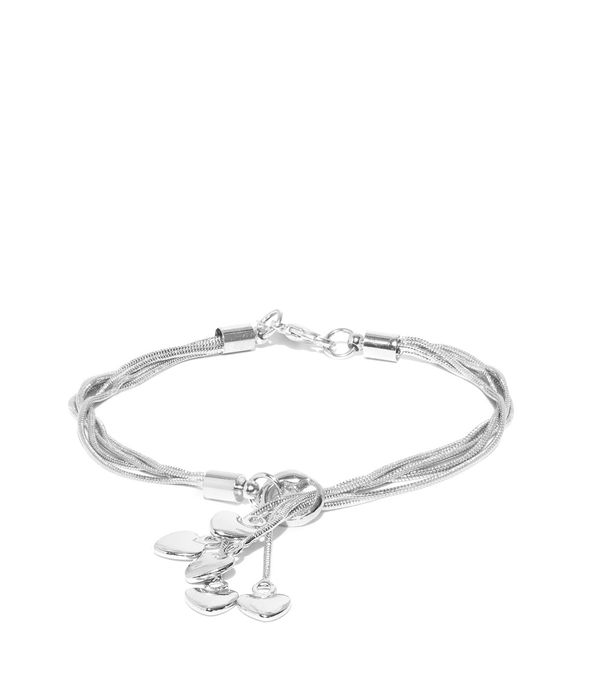 YouBella Women Silver-Plated Stone-Studded Bracelet