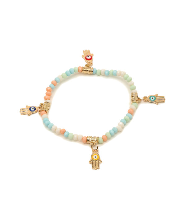 YouBella Jewellery Evil Eye Bracelet for Girls and Women (Multicolor) (YBBN_91785)