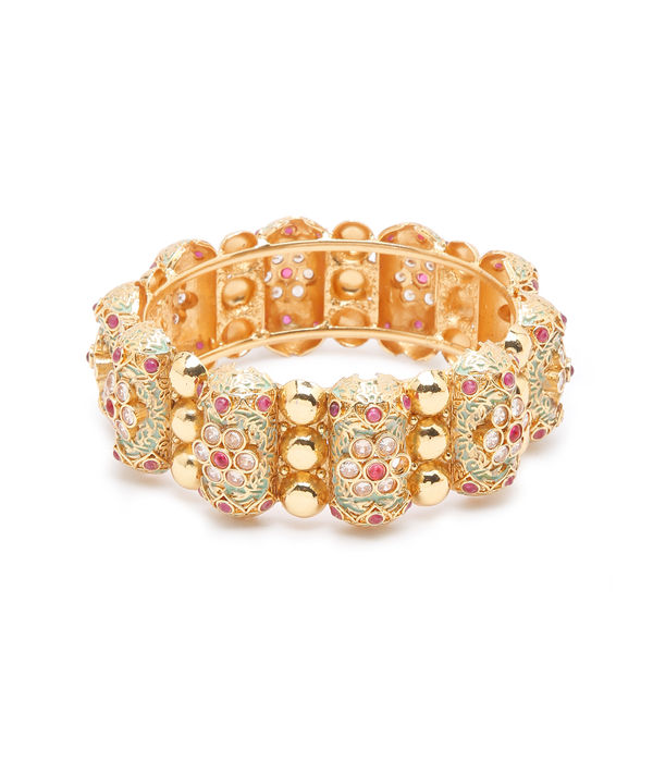 YouBella Jewellery Celebrity Inspired Gold Plated Bangles for Girls and Women